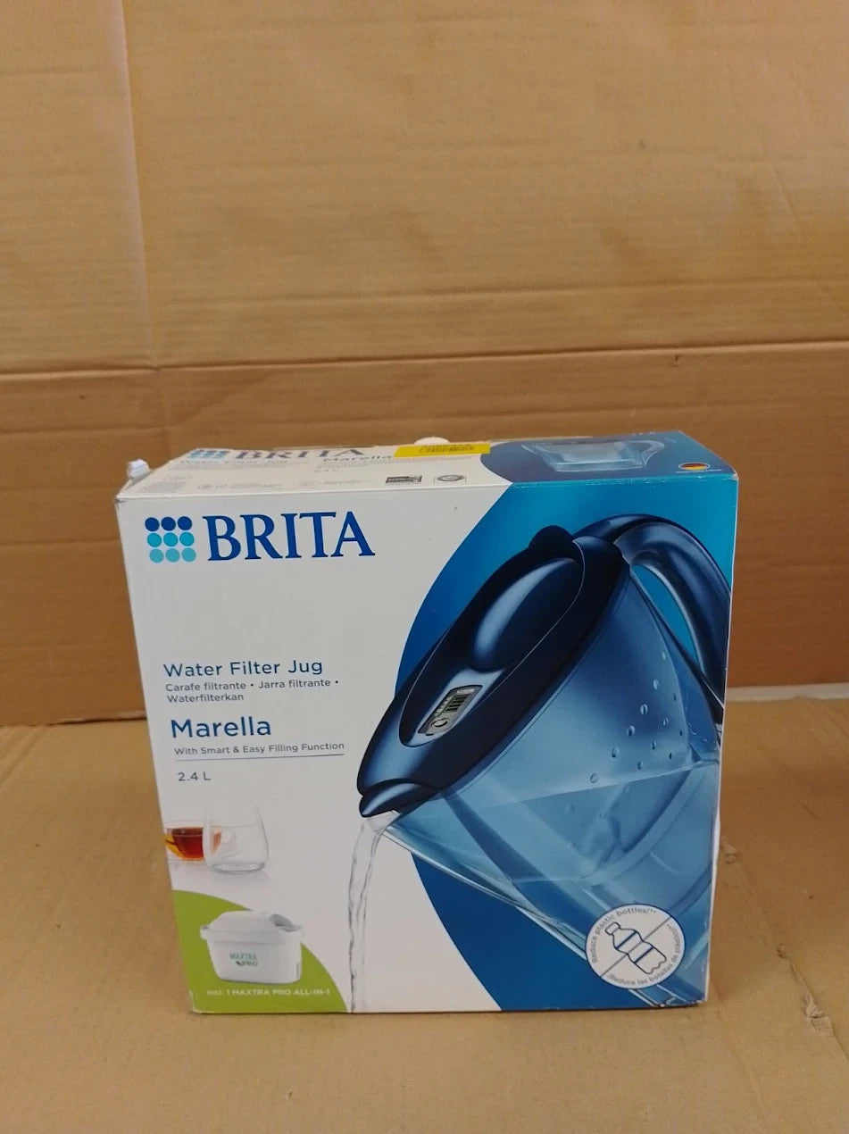 BRITA Marella Water Filter Jug Blue 2.4L MAXTRA PRO Pure 1 Pack Cartridge