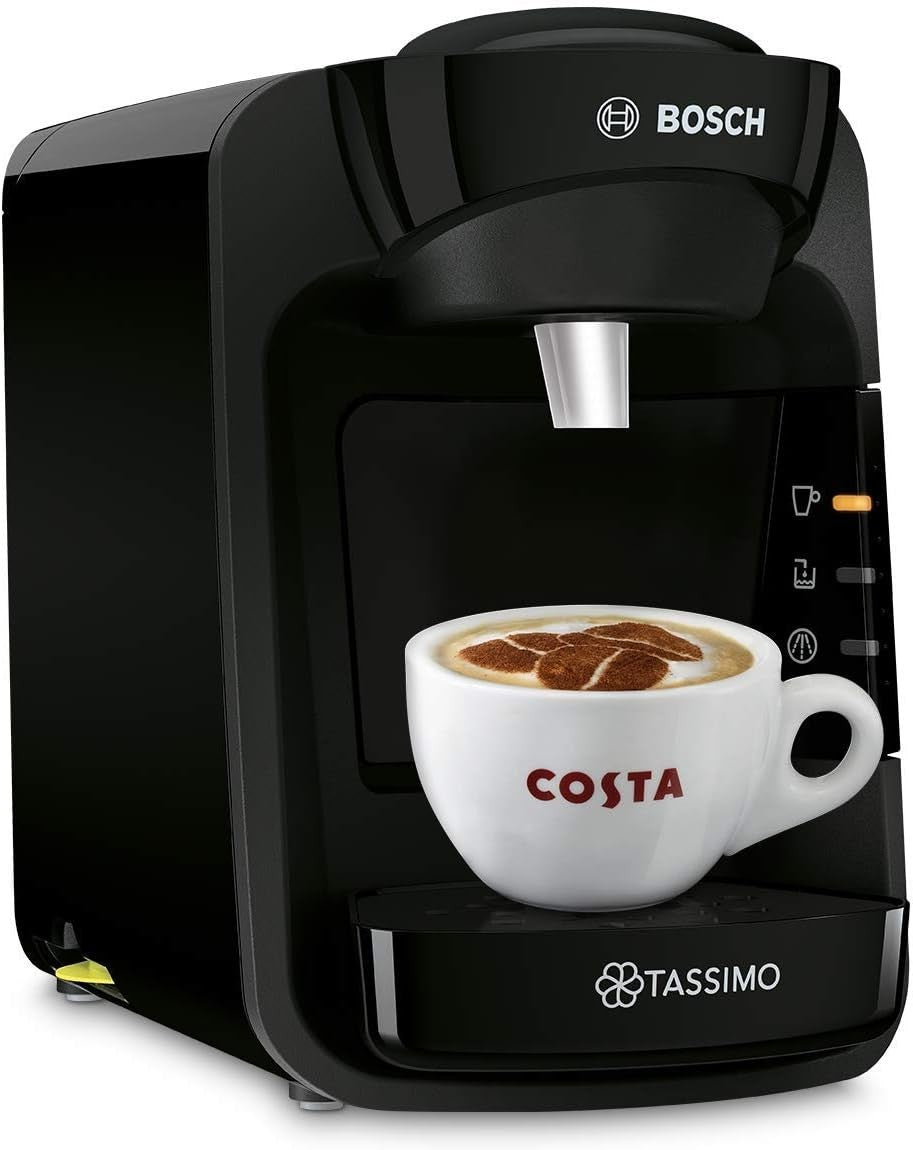 Tassimo Bosch Suny Special Edition Coffee Machine 1300W Black 6.6x12x9.9cm New