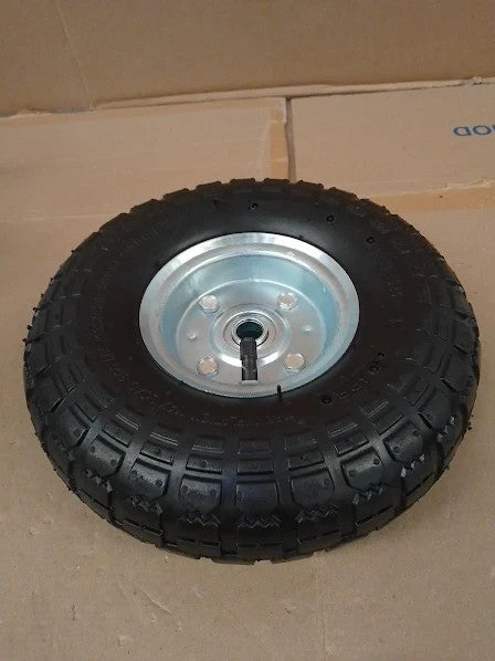 4.10 3.50 4in Wheelbarrow Rim 10in Pneumatic Tires With 5/8in Axle Bore Hole New