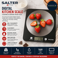Salter 1036 BKSSDR Digital Kitchen Cooking Baking Scales 5KG Capacity