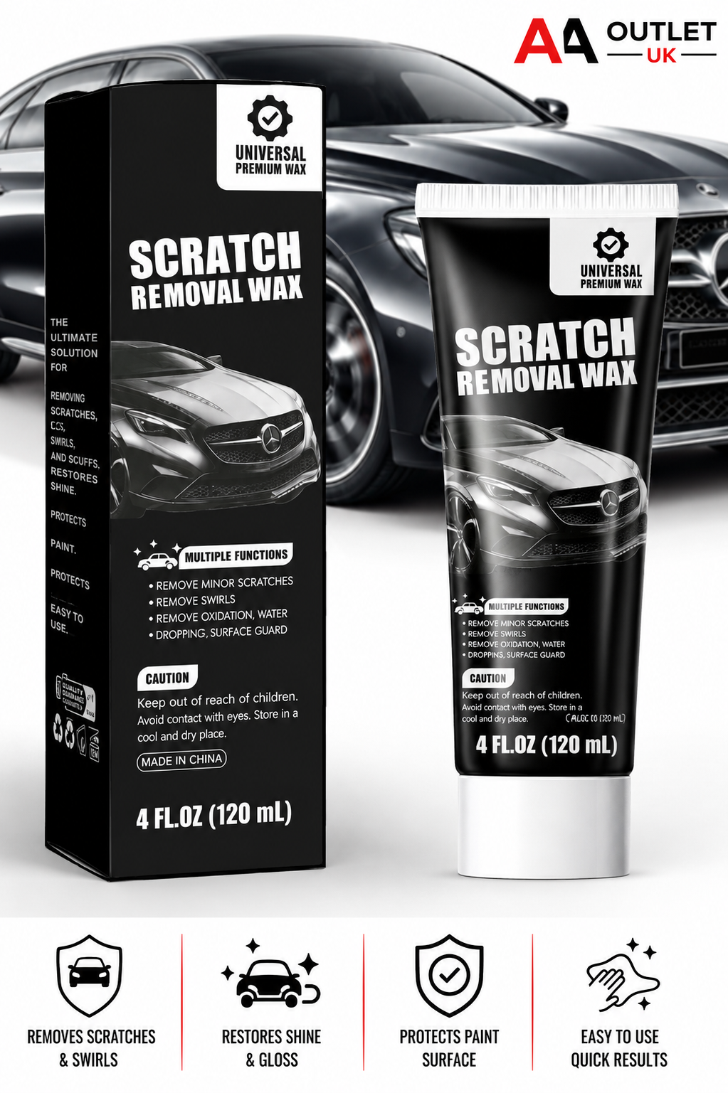 Car Scratch Deep Scratches Paint Remover Wax Vehichle 120ml 1 Set New