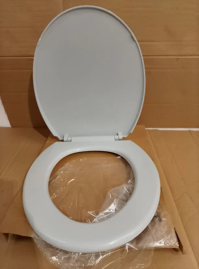 Home Essentials Plastic Toilet Seat Polypropylene 4.4x36.4x44.5cm Grey New