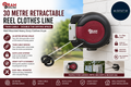 Ram Retractable Clothes Line Double Cable Heavy Duty Wall Mounted