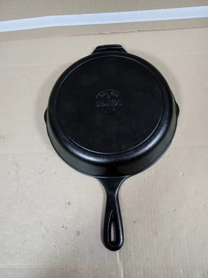 Cast Iron Skillet Frying Pan Pre Seasoned Oven Safe Grill Hob Camping Heavy Duty