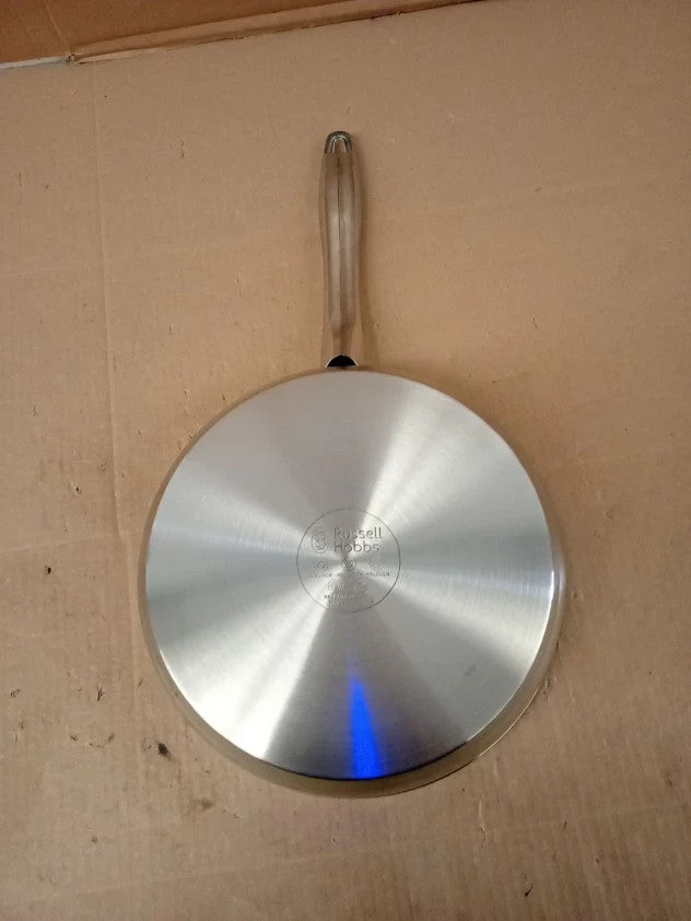 Russel Hobbs Stainless Steel Frying Pan 24cm Non Stick Coating Oven Safe New