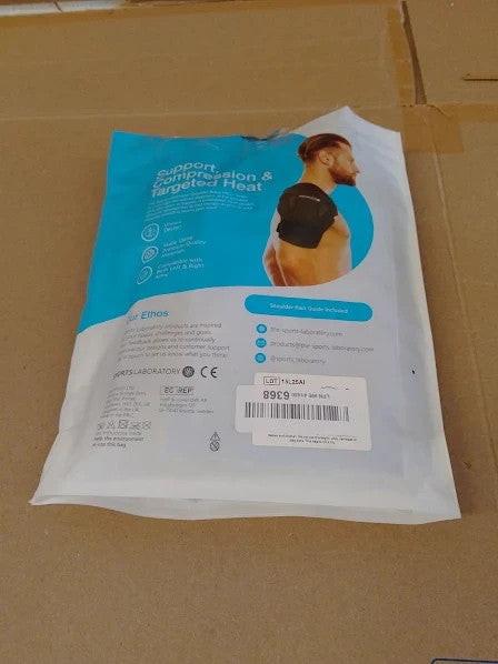 Sports Laboratory Shoulder Support Unisex Brace Hot Cold Gel Medium New