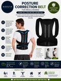 Posture Correction Belt Unisex Back Support Posture Breathable Adjustable