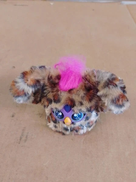 Furby Furblets Chee Chee Mini Plush Toy Cheetah Print Speaks Furbish 6+ New