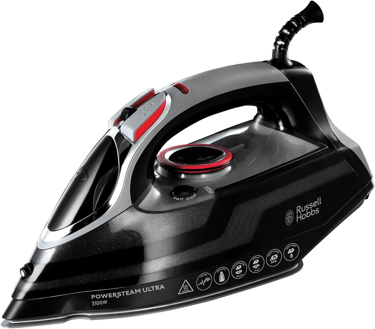 Russell Hobbs Steam Iron 3100w 210g/min Extra Steam Boost 70g/min Steam New