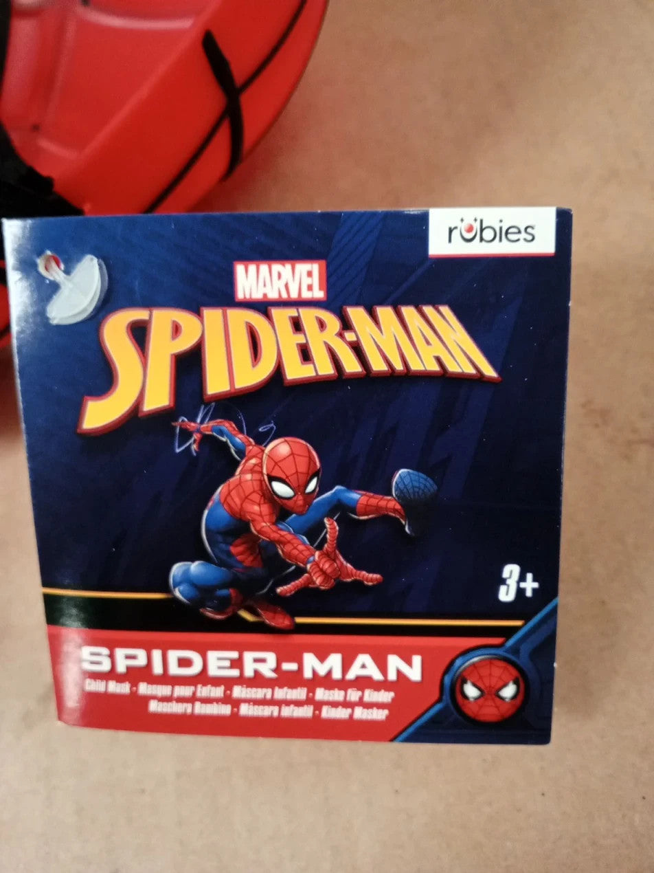 Rubies Official Spiderman 1/2 Mask Moulded Child One Size Red Halloween