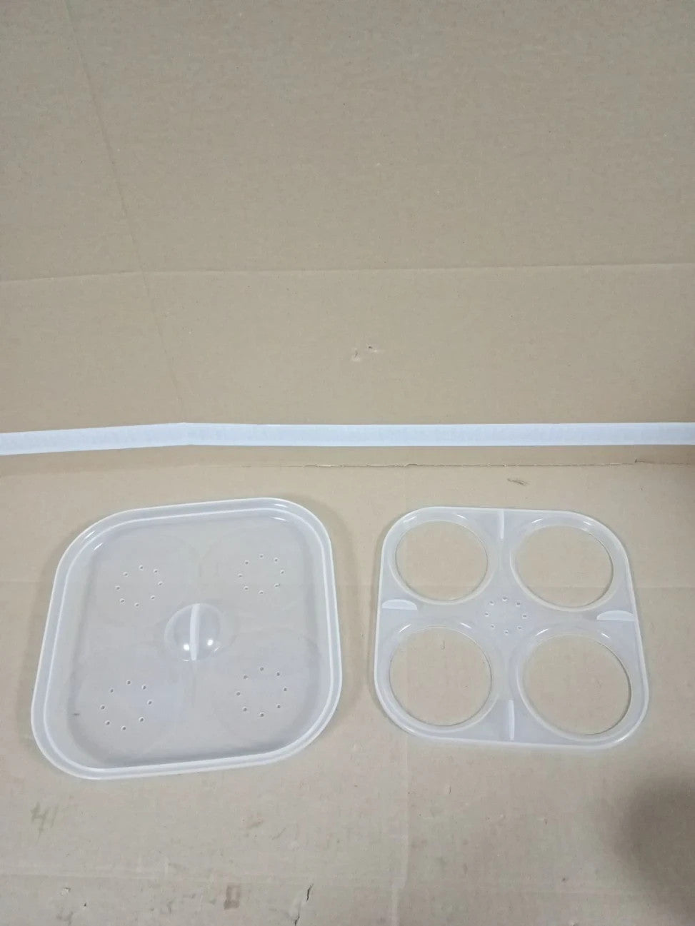 Decor Microsafe Microwave Steam Egg Poacher Cooks 1-4 Eggs At Once Under 3mins.