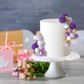 ASTARON Mini Foam Ball Cake Topper Purple Series Birthday Baby Shower Decoration
