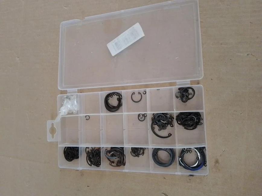 Toolzone Internal Circlip Set With Case Black