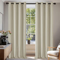 Deconovo Super Soft Solid Thermal Insulated Eyelet Darkening Curtains 55x79in