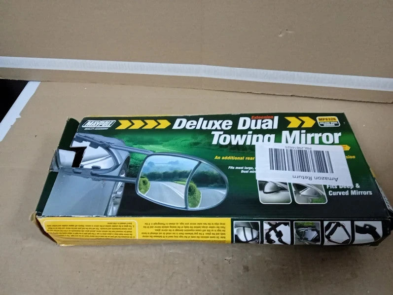 Maypole Deluxe Dual Glass Aero Shaped Extension Towing Mirror Universal Fit New