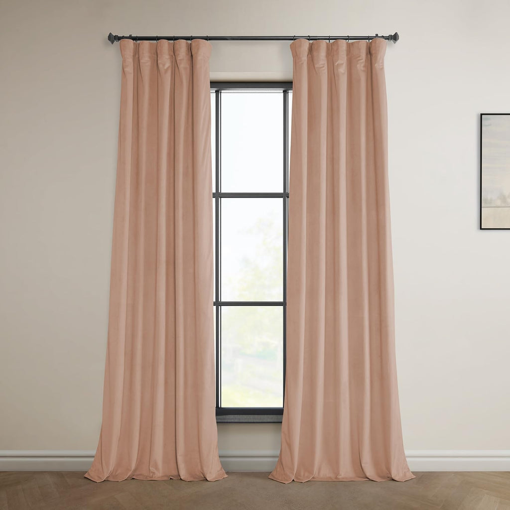 HPD Half Price Drapes Heritage Plush Velvet Curtains Long Room 50x108cm New