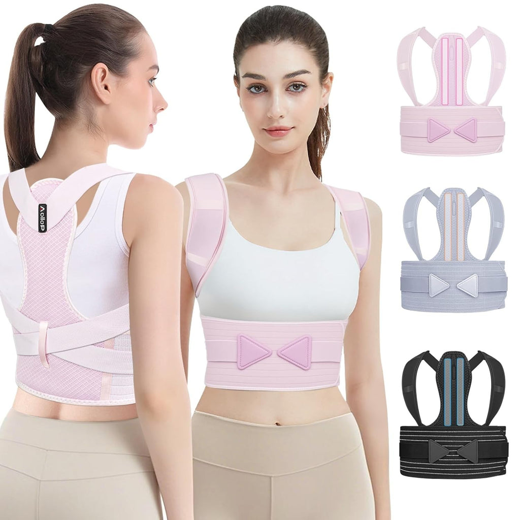 Aollop Posture Corrector Unisex Back Brace Back Support Belt Breathable New