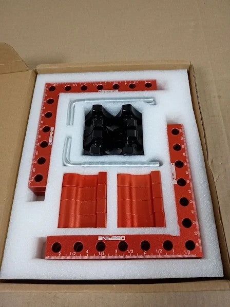 Deefine 90 Degree Positioning Squares Right Angle Clamps 5.5x5.5in Aluminum New