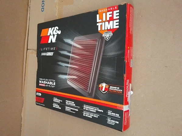 K&N Engine Air Filter High Performance Premium Washable Panel 18x123x140mil New