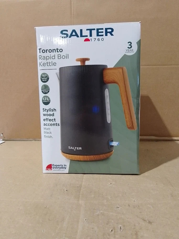 Salter Toronto 1.7L Kettle 3kw Rapid Boil Limescale Filter Water Level Indicator