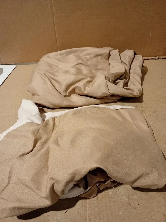 J.Din Beige Cream Plain Dyed Duvet Cover Soft Brushed Microfiber Double New