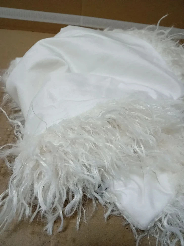 Furn Rowan Cushion Cover  Soft Faux Fur Mongolian Style Decorative Cushion New