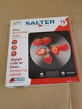 Salter Electronic Scale with Steel Platform Black Capacity 5kg LCD Display
