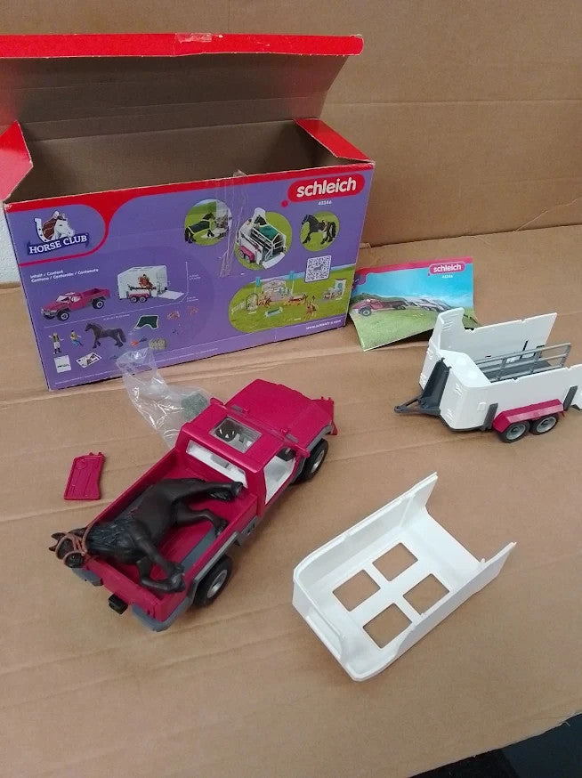 Schleich Horse Club Trailer Truck Set Rider Figures Toy 42346 Quality Design New