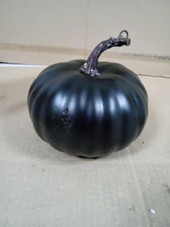 Gresorth Artificial Black Decorating 5.5in Fake Foam Pumpkins Indoor Decor