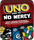 Mattel Uno Show Em No Mercy Card Game Storage & Travel Tin Kids 7+ New