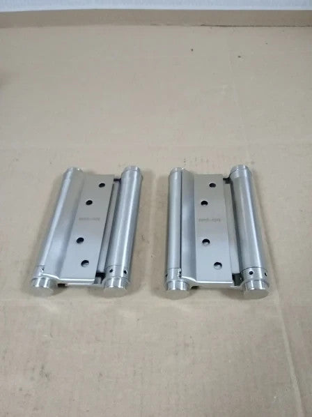 Two Pairs 5in Cafe Saloon Door Double Action Spring Hinge Stainless Steel New