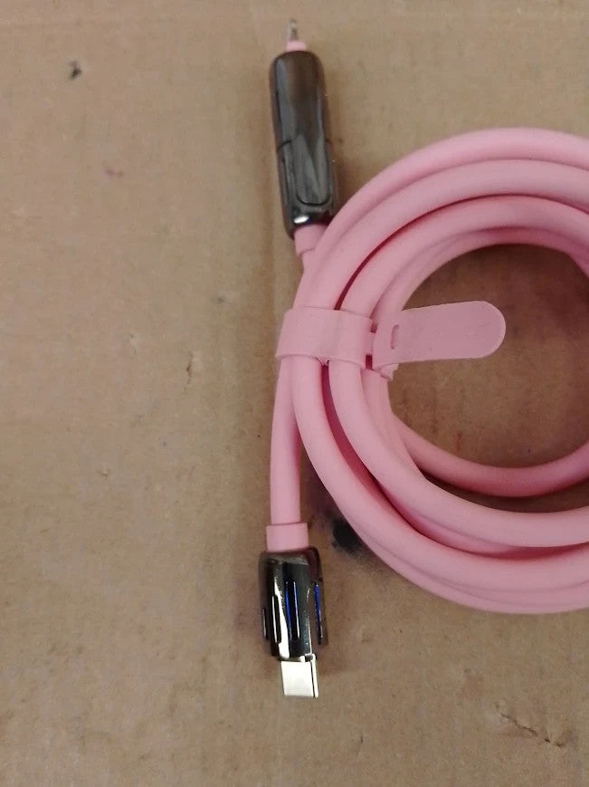Lisen Pink iPhone Charger Cable 240W USB C Cable 4 In 1 Charging Cable 6.6ft