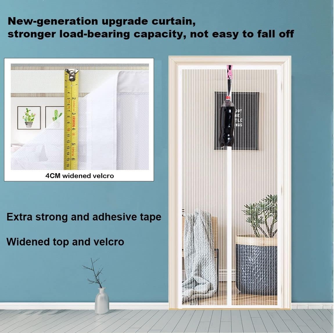 Magnetic Fly Screen Door 95x200cm Anti Mosquito Mesh Curtain Powerful New