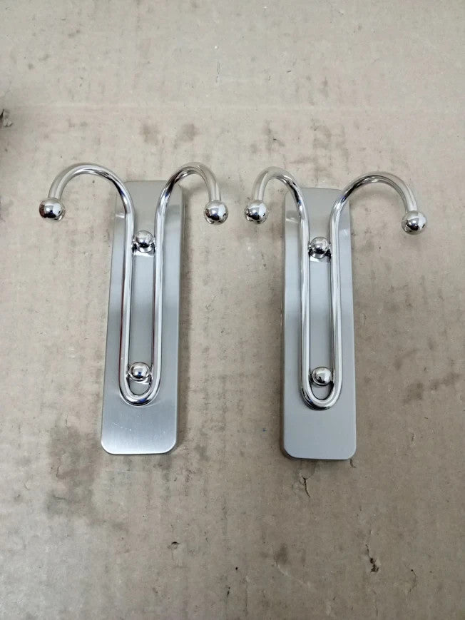 Command Decorative Hook Indoor Use 2 Metal Hooks Hang Jackets Purses Handbags