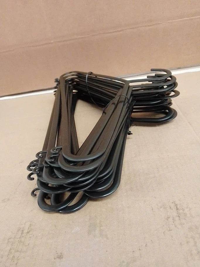 Roe Tenpo Coat Hangers Black Adult Plastic Clothes Hangers Non Slip New