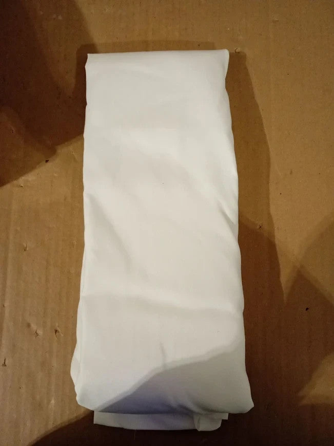 Amazon Basics Bedding Soft Microfibre Double Fitted Sheet 135x190cm White New