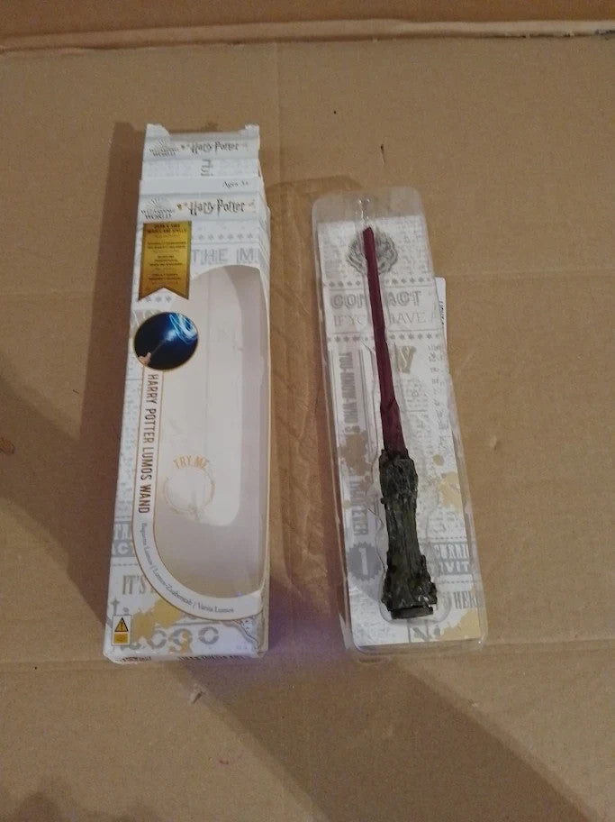Wow Stuff Harry Potter Lumos Wand 7in Light Up Official Wizarding World New