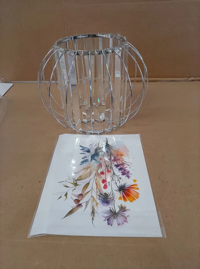 HARPER LIVING Chrome Easy Fit Pendant Ceiling Light Shade 27cm Silver Design