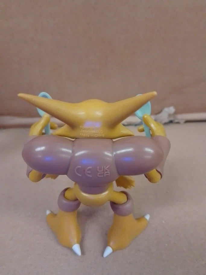 Pokemon Alakazam Battle Feature Figure 4.5in Ready Yellow 4+