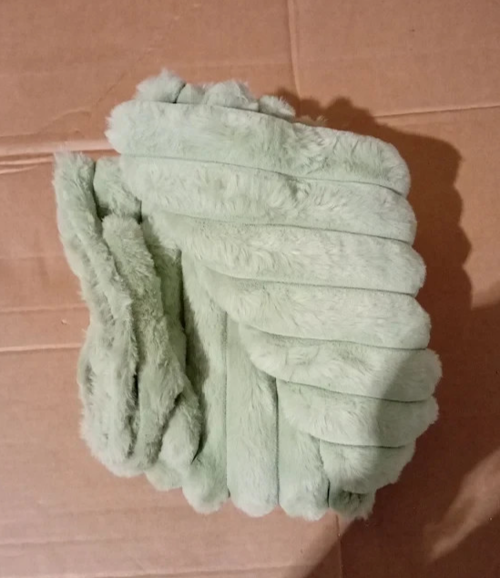 NIULAA Sage Green Faux Fur Cushion Covers 45x45cm Soft Plush Quality Design New