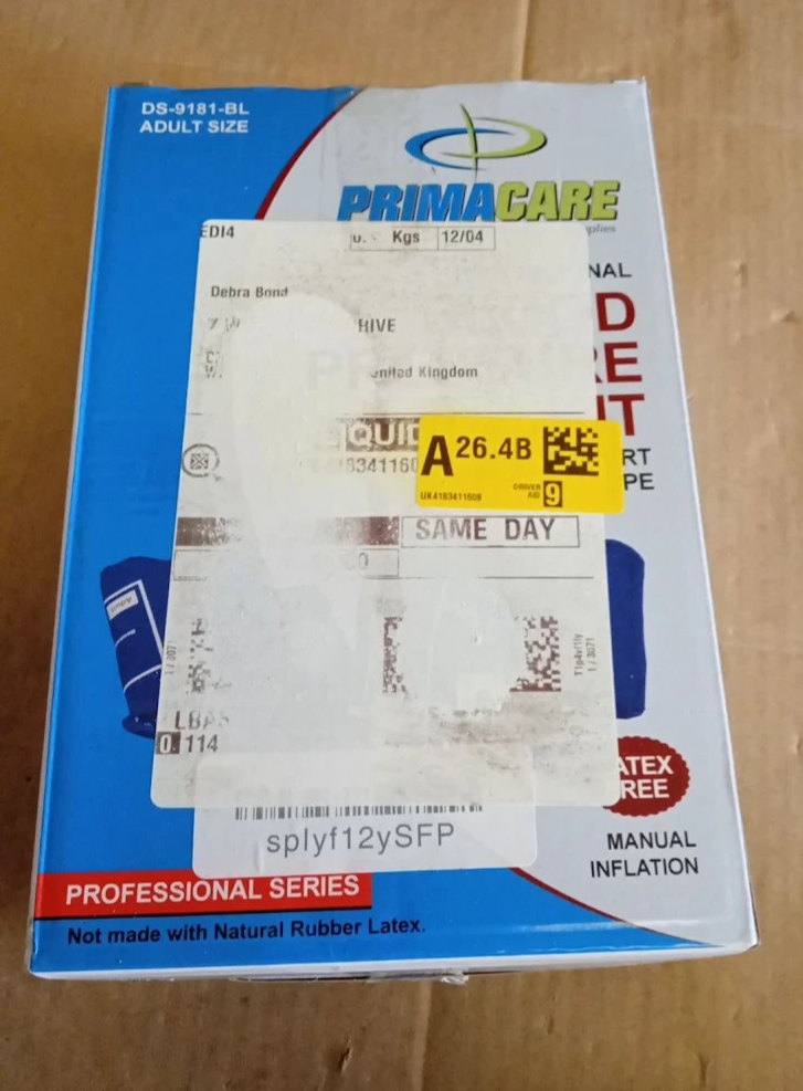 Primacare DS 9181 Aneroid Blood Pressure Monitor Kit Stethoscope Cuff Case New