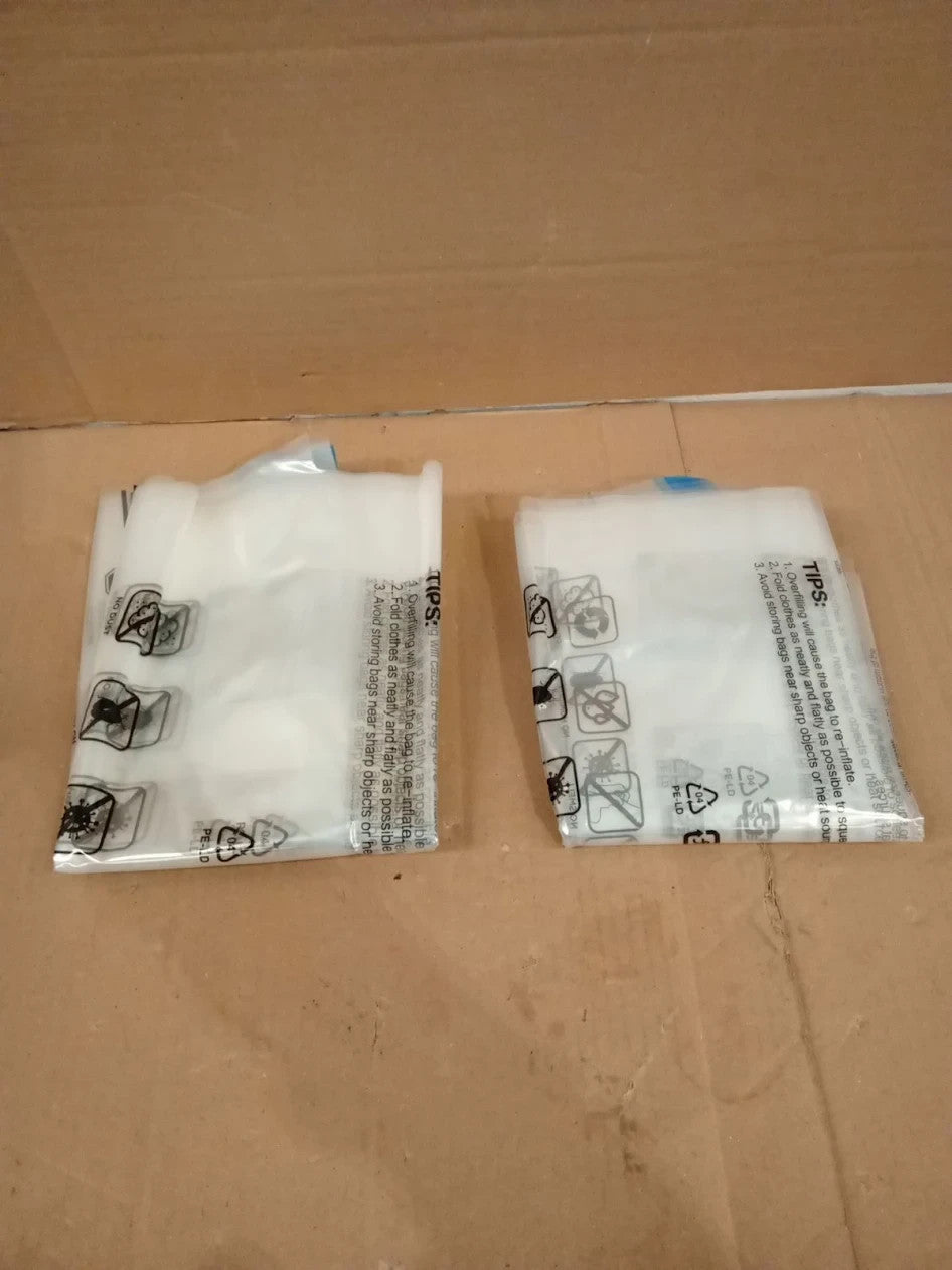 Amazon Basics Roll Up Travel Storage 12 Bags Zipper Transparent Small Medium New
