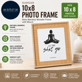 Sumgar Photo Frames Boho Picture Frame Bamboo Wooden 10x8in Rectangular