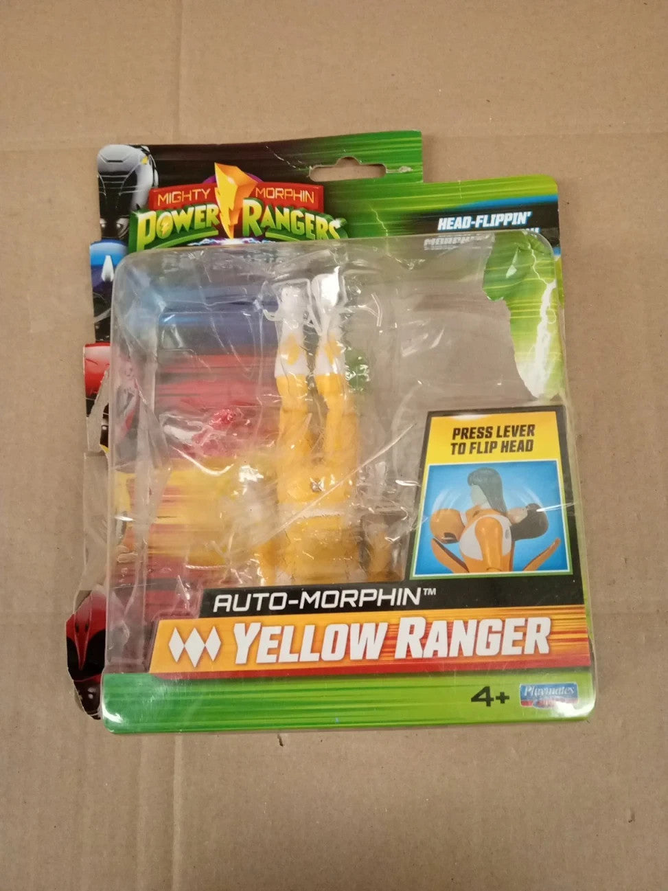 Mighty Morphin Power Rangers Auto Morphin Yellow Ranger Action Figure
