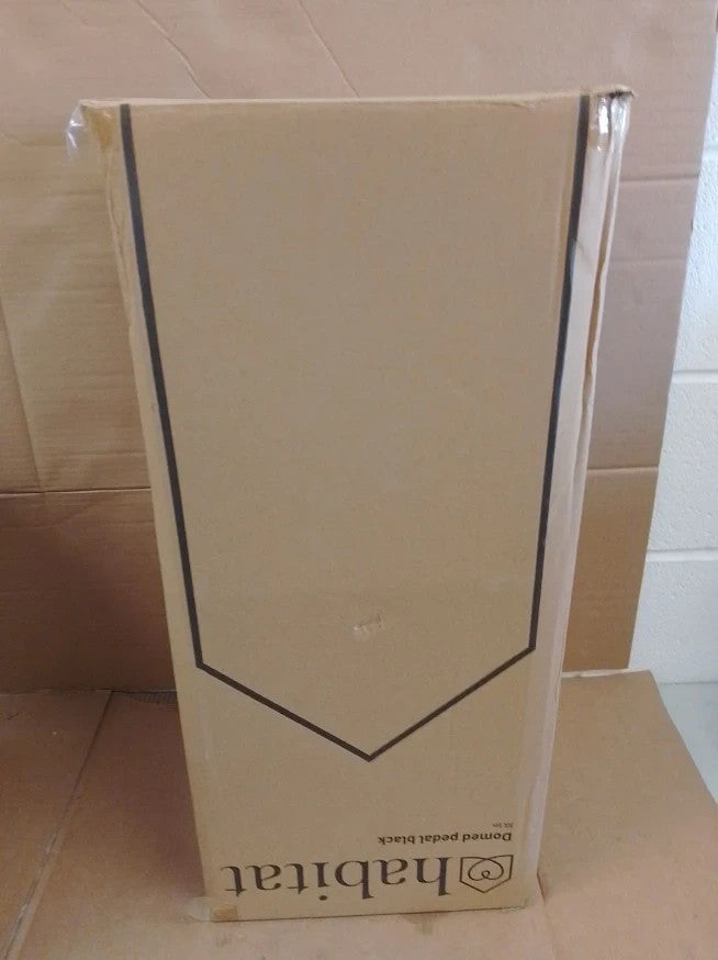 Habitat 30 Litre Domed Pedal Bin Black Kitchen Bathroom Waste Quality Design