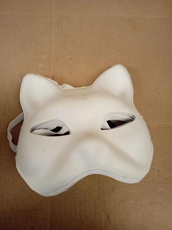 Dreamtop Therian Cat Mask Set Blank Felt Plush DIY Cosplay Halloween New