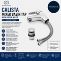 Ideal Standard Calista Mixer Basin Tap With Pop Up Waste B1148AA Chrome