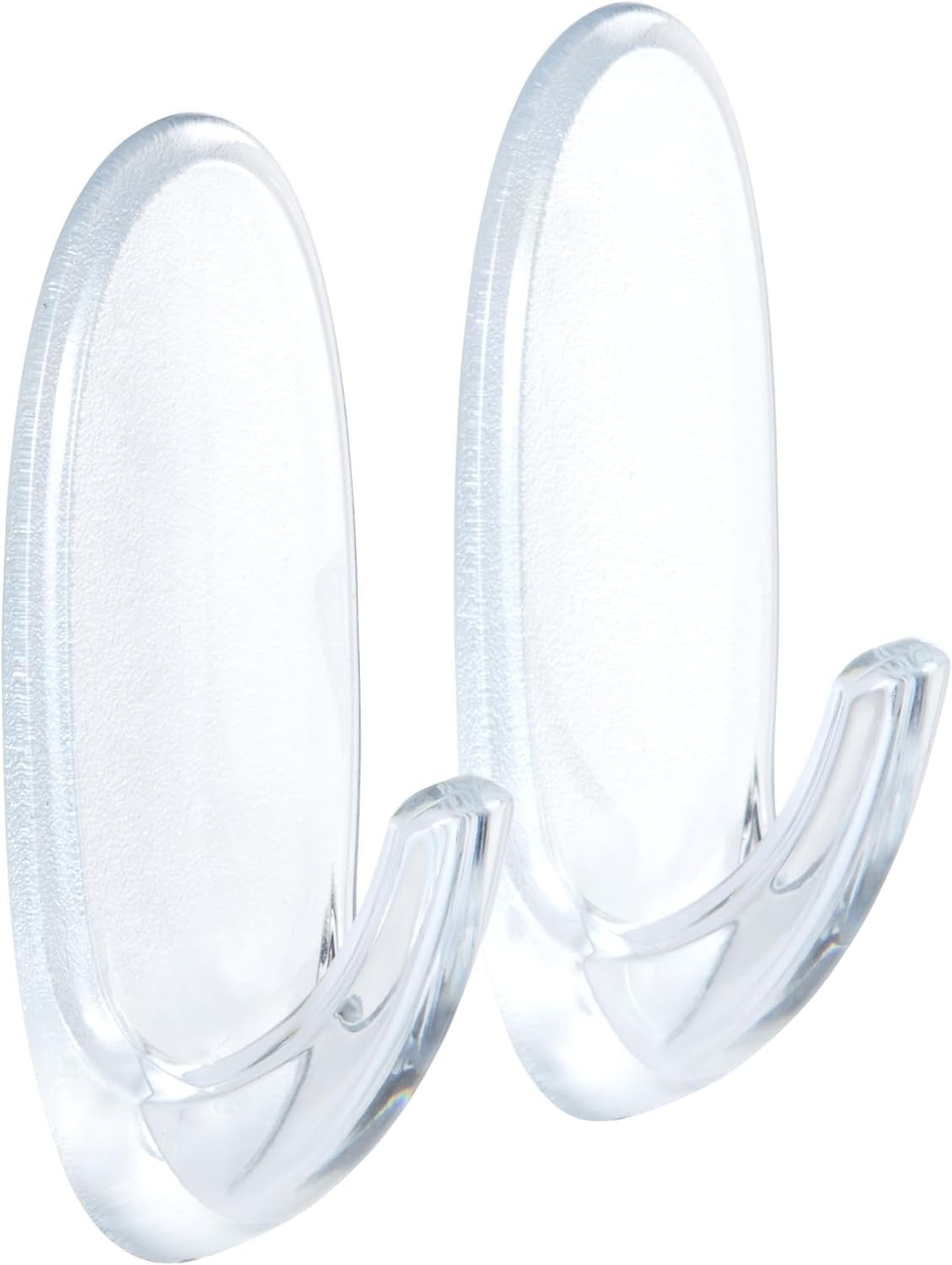 Command 17091CLR Medium Hook 2 Pieces Transparent Damage Free Hanging New