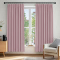 Deconovo Super Soft Thermal Insulated Blackout Curtains Pencil Pleat 66x72in New
