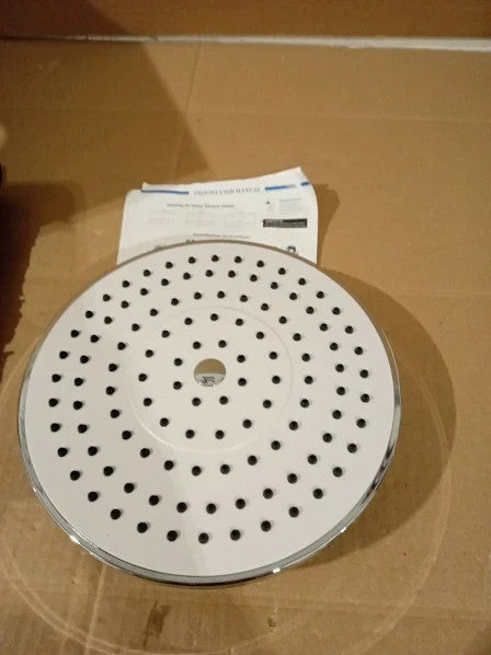 Friyoya Water Saving Round Rainfall Shower Heads 8in High Pressure 20x20cm New